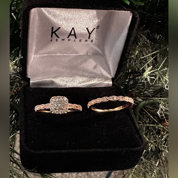 Neil Lane Bridal Set Rose Gold - Picture 4 of 6